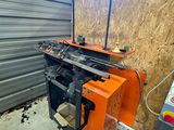 a machine that is sitting inside of a building