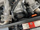 a close up of the engine of a car