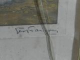 a picture of a painting on the wall of a room