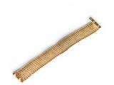 an image of a gold bracelet with a clasp on a white background