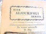 un vieux livre avec l'image d'une femme