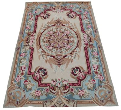 a close up of a rug on a white background