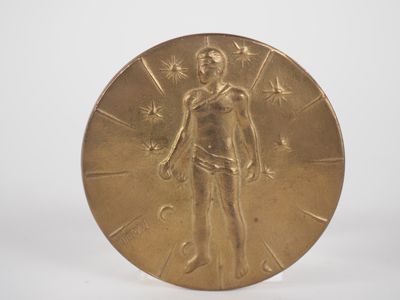 MITORAJ. Médaille en bronze doré signée et numérotée 202/500… - Photo 1