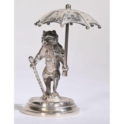 CHRISTOFLE. PETIT PORTE-PIQUES en métal argenté représentant… - Photo 1