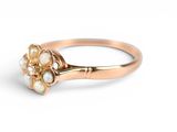 an image of a close up of a ring on a white surface