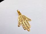 pendentif en forme de main de Hamsa plaqué or avec filigrane filigrane filigrane filigrane filigrane filigrane filigrane filigrane