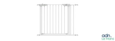 a close up of a baby gate on a white background