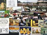 toutes sortes d'images représentant toutes sortes de choses accrochées au mur