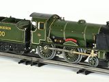 a toy train that is sitting on a train track