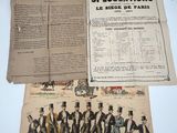 un vieux journal sur lequel figure la photo d'un groupe d'hommes portant des chapeaux-hauts
