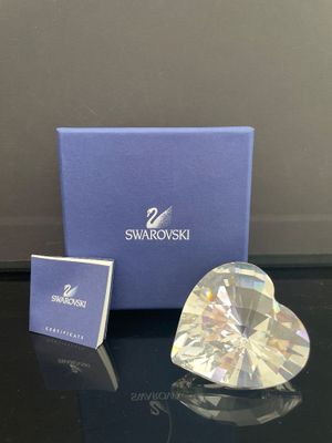 Décoration en forme de cœur en cristal Swarovski avec coffret