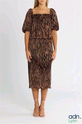 GANNI - Robe midi plissée - Taille 36 - Neuf - La première p…