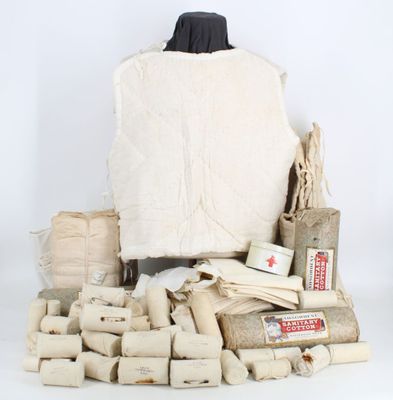 a pile of items that are sitting on a table