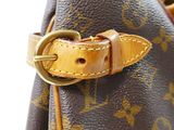 louis vuitton brown monogram canvas and leather shoulder bag