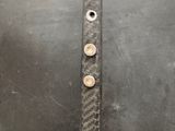 a close up of a knife on a table