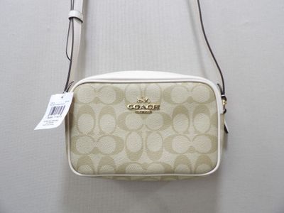 coach cross body bag in signature canvas