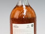 a bottle of alcohol that is sitting on a table