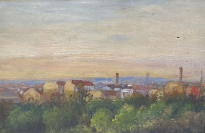 ANONYME (XXème) Paysage lyonnais