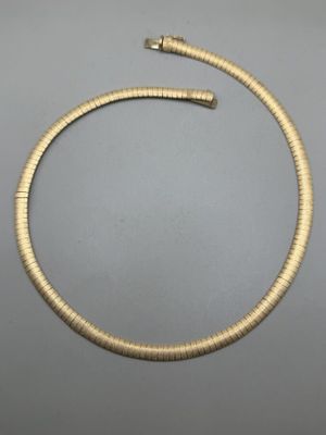 Collier ras du cou, maille serpent en or jaune 750 millièmes… - Photo 1