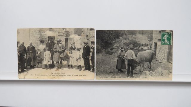 Types Creusois : Lot de 2cpa : AAA 342 (Garde Champêtre), taches ...