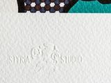 an image of a close up of a piece of paper with an owl on it