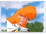an image of a picture of a woman with orange hair