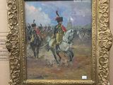 une image d'un tableau représentant un homme à cheval