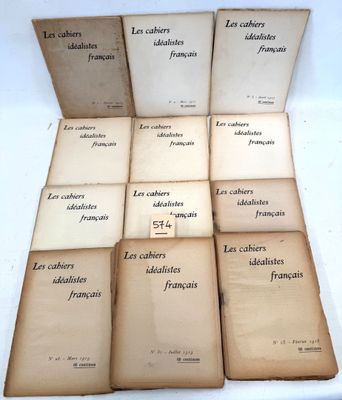 six old french books are stacked on top of each other on a table