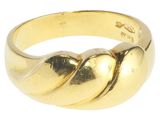 une image d'une bague en or sur fond blanc