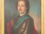 portrait d'un jeune homme en armure, vêtu d'une cape rouge