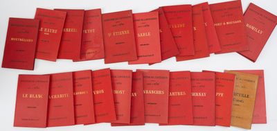 25 cartes/plans HACHETTE au 1/100 000e, couverture en percal…
