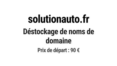 Nom de domaine solutionauto.fr.