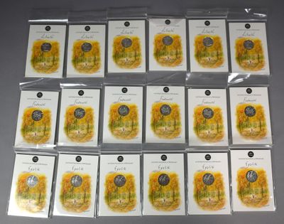 tout un tas de cartes posées sur une table