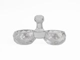a pair of glasses sitting on top of a table
