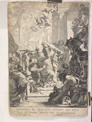 a drawing of a scene from the life of jesus