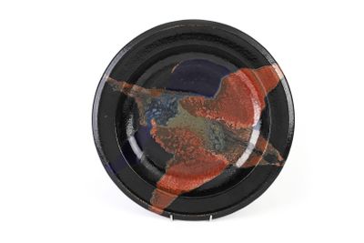 JACQUES POUCHAIN (1927-2015) Grand plat circulaire.