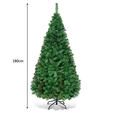 the height of a christmas tree is shown with measurements