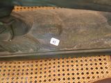 un gros plan sur les pieds et les chaussures d'une personne dans une vitrine