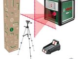Système de nivellement laser à autonivelage Bosch avec trépied et mallette