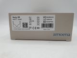 an open box with a label on the side of it