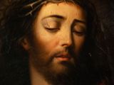 a painting of a man with a crown of thorns on his head