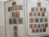 a picture of a display case with a lot of stamps on it