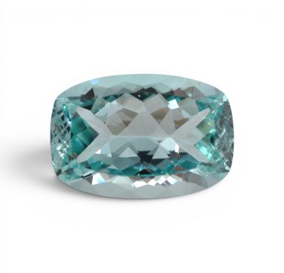 a blue topazte gems on a white background