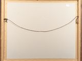 a picture of a mirror with a chain hanging on it