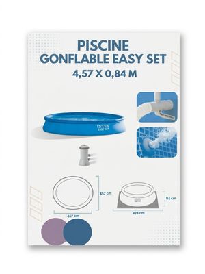INTEX - Cette piscine gonflable de référence Easy Set possèd…