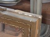 a picture of a picture of a window with plates in the background