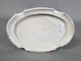 a white plate that has a label on it