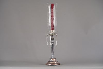 PHOTOPHORE. Bougeoir transformé en photophore.