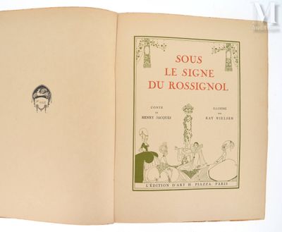 un livre sur lequel figure la photo d'un homme et d'une femme assis à une table
