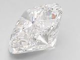 a close up of a diamond on a white surface